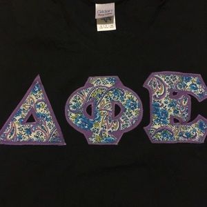DELTA PHI EPSILON LETTER T-SHIRT